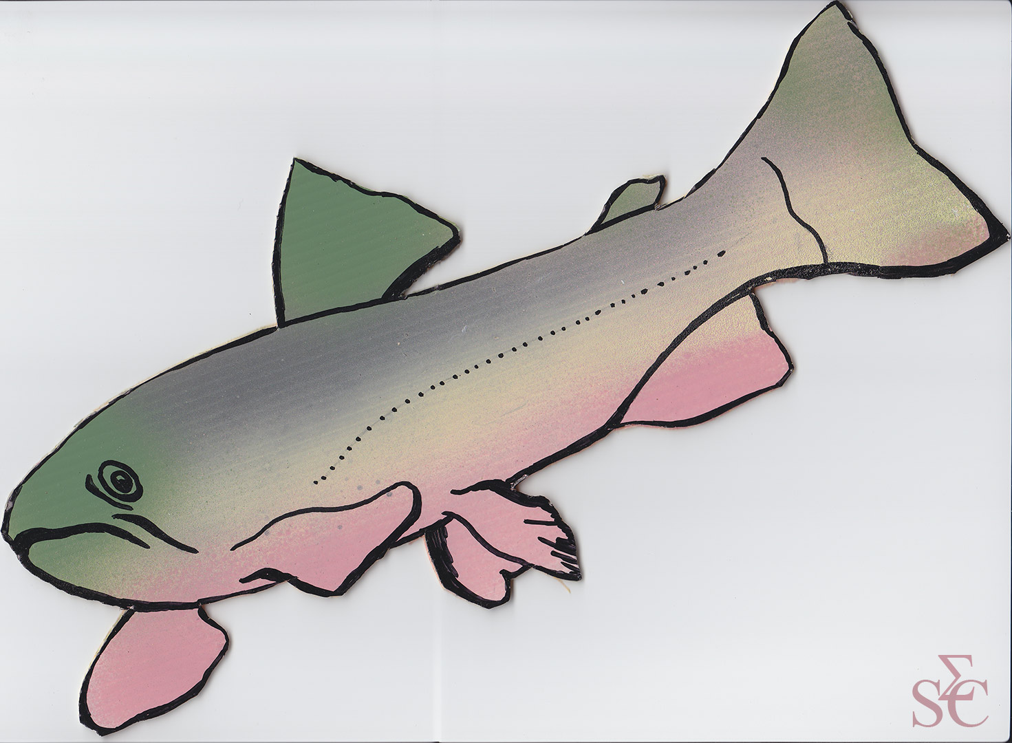 Poissons bondissant au-delà du pont par Zandrine C