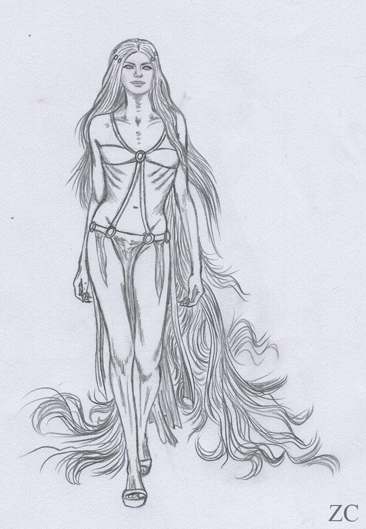 Fantôme aux perles par Zandrine C