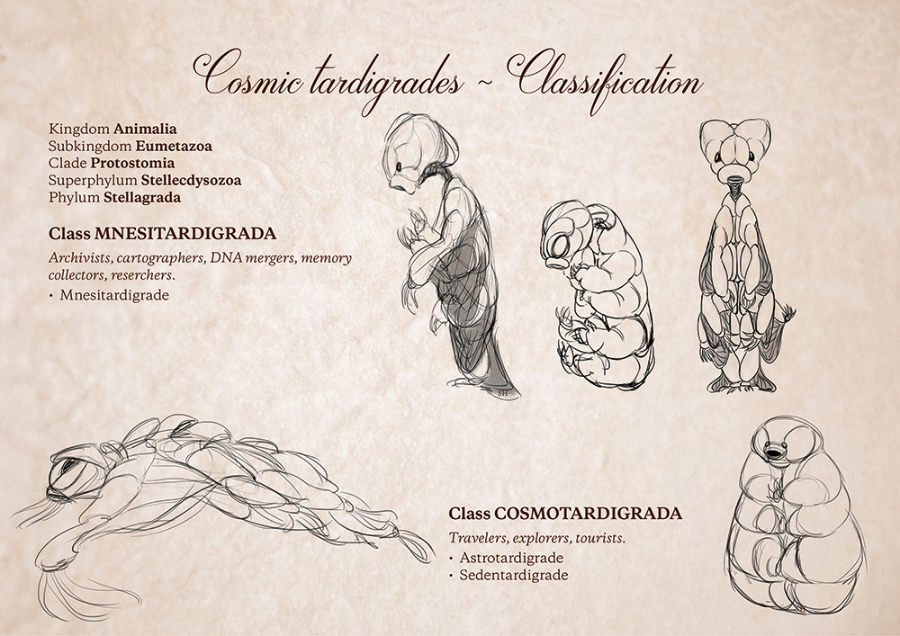 Classification des Tardigrades Cosmiques par Zandrine C